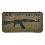 Шеврон АК Operator Olive PVC